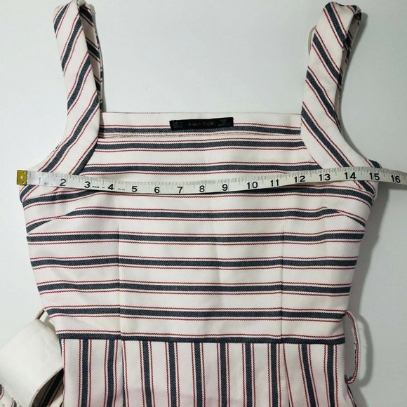 Zara Striped Belted Bodycon Dress - Picture 7 of 10